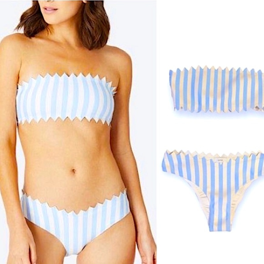 Onia Wilma Astrid Macro Strips Top & Bottom Set Size M - Picture 2 of 12